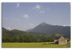 Farmer's field in the French Pyrenees