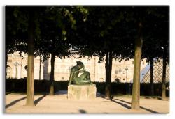 Outside the Louvre