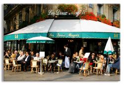 Les Duex Magots Cafe Canvas Print