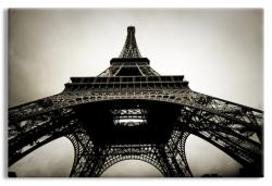 Black & White View of the Eiffel Tower in Paris