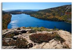 Jordan Pond From The North Bubble, Acadia National Park