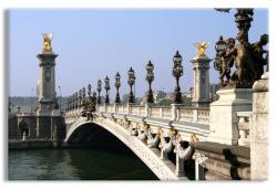 The Pont de la Concorde across the Seine near the Place de la Concorde in Paris