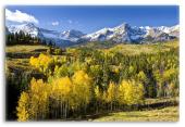 Mountain Landscape of Colorado in Fall