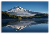 Mount Hood reflected in Mirror Lake